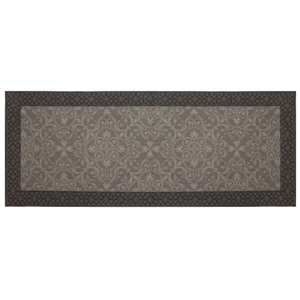TrafficMaster Derbent Grey  2 ft. x 5 ft. Rectangle Indoor Runner Rug