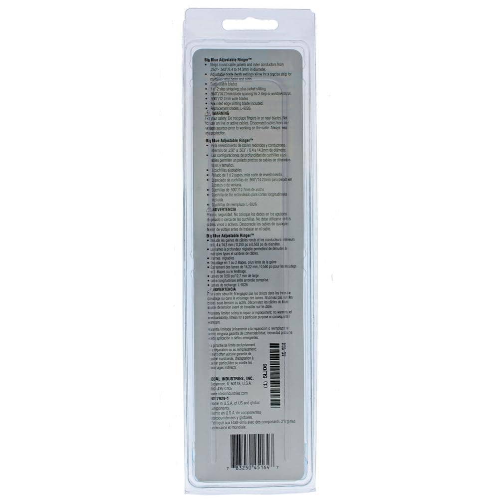 IDEAL 1/4 in. to 9/16 in. Coax Ringer Stripper, Blue (2)