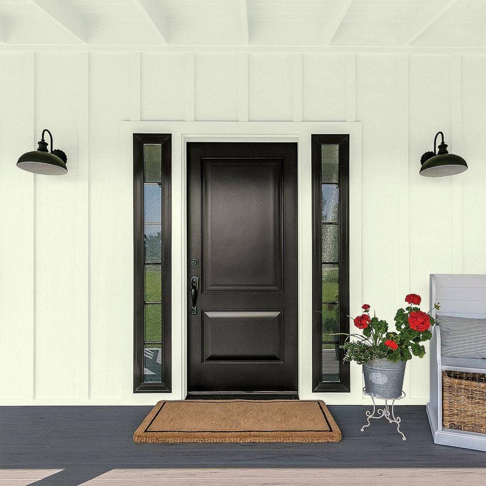 Glidden Premium 1 qt. #PPG1114-3 Lime Wash Flat Exterior Latex Paint (4)