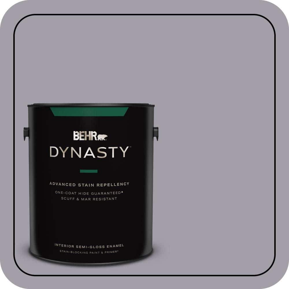 BEHR DYNASTY 1 gal. #N550-4 Ashberry One-Coat Hide Semi-Gloss Enamel Interior Stain-Blocking Paint & Primer