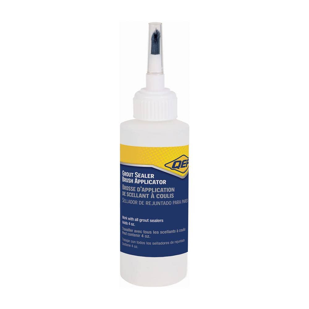 QEP 4 oz. Grout Sealer Applicator Bottle with Brush for Walls