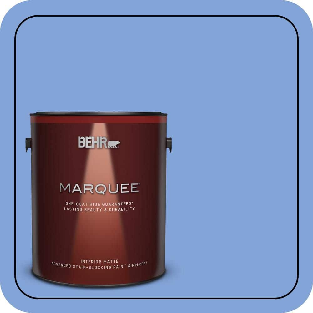BEHR MARQUEE 1 gal. #P530-4 Periwinkle Matte Interior Paint & Primer (1)