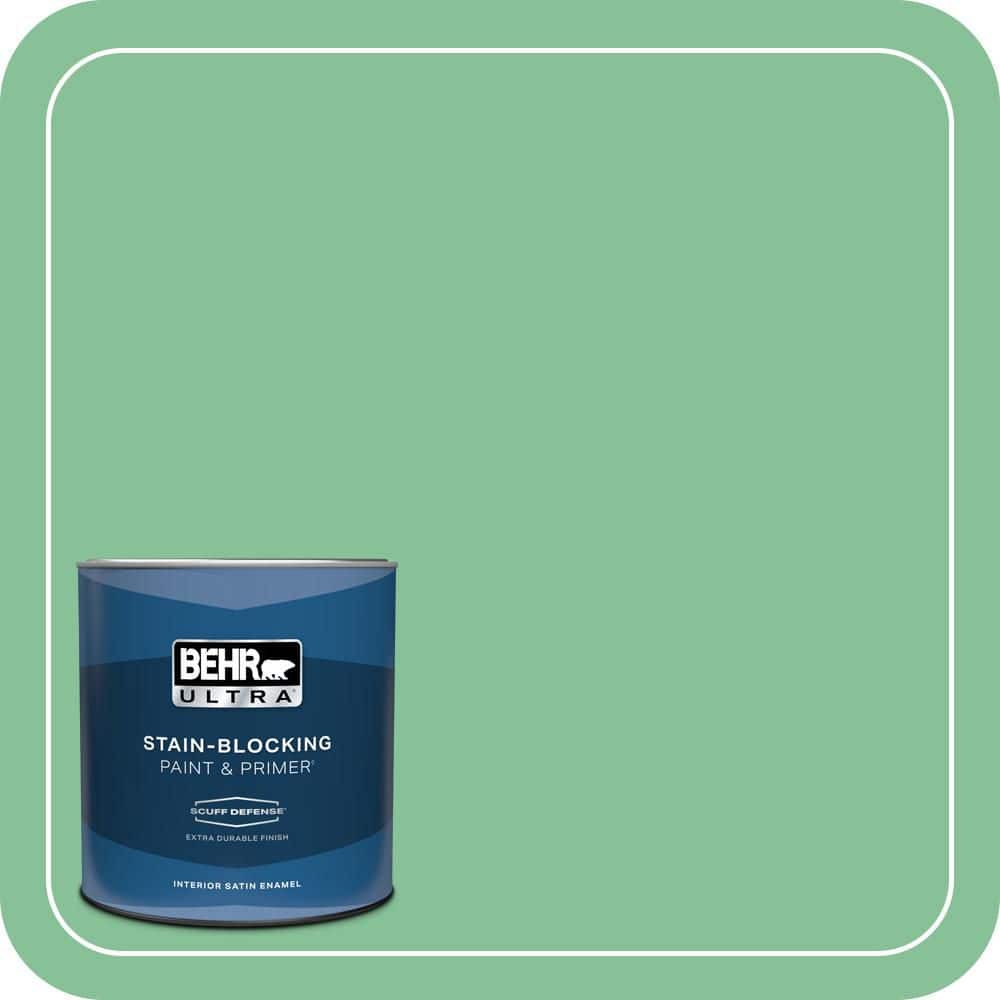 BEHR ULTRA 1 qt. #MQ6-40 Country Weekend Extra Durable Satin Enamel Interior Paint & Primer