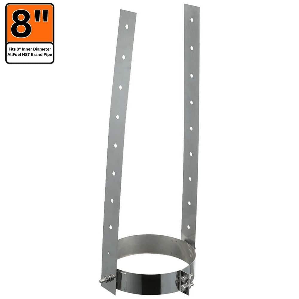 ALLFUEL HST 8 in. x 15 in. Elbow Strap for Double Wall Chimney Pipe (1)