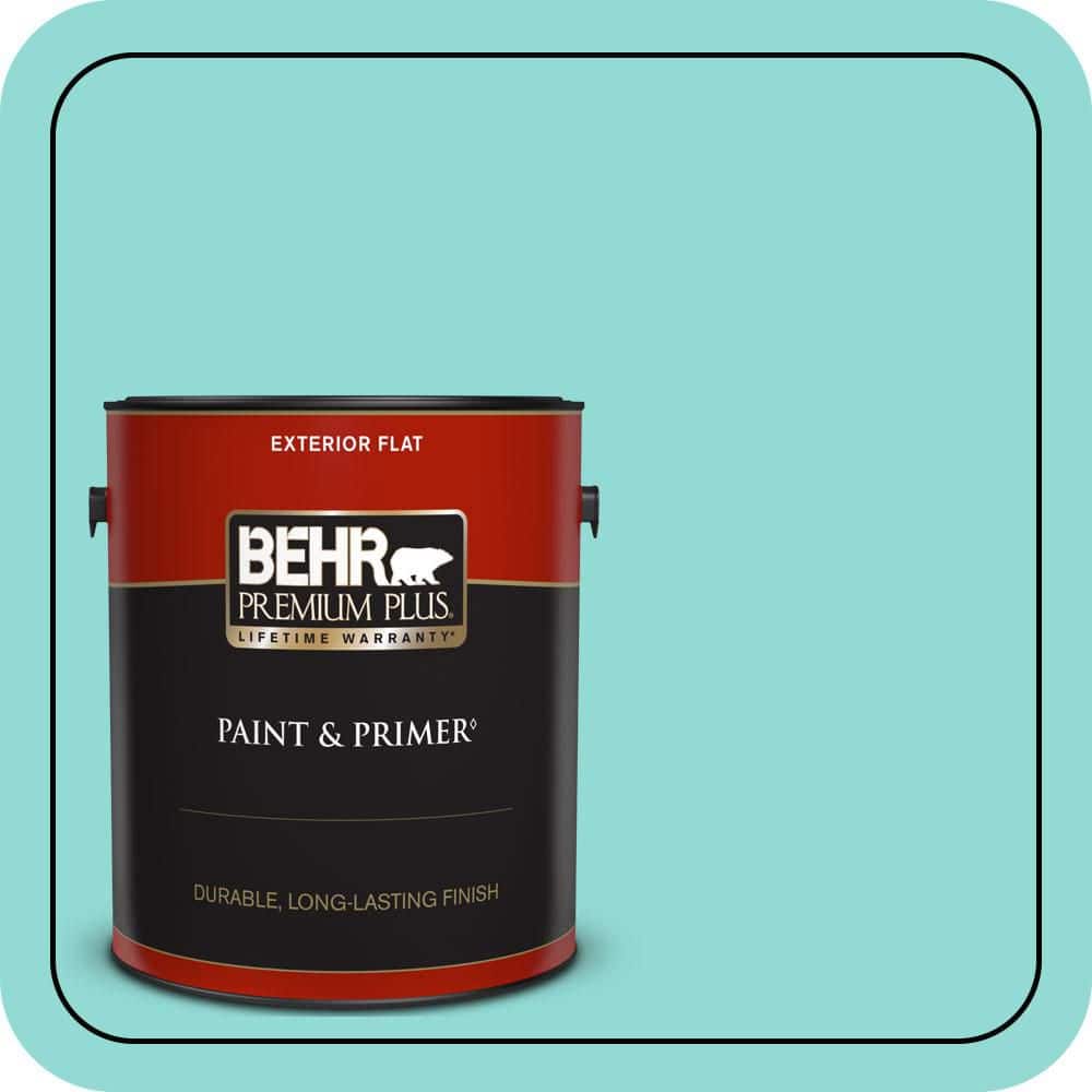 BEHR PREMIUM PLUS 1 gal. #490A-3 Sweet Rhapsody Flat Exterior Paint & Primer