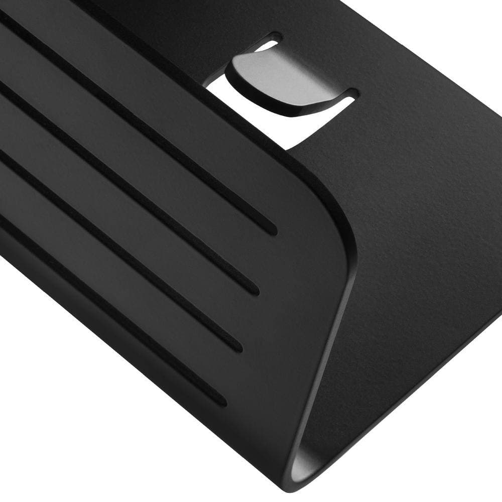 Brondell Nebia 4.7 in. W 3.7 in. H x 16.5 in. D Aluminum Rectangular Shelf in Black Matte (2)