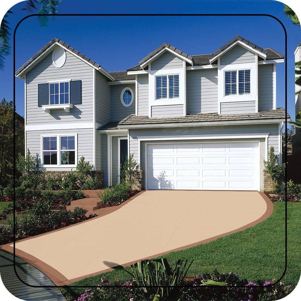 BEHR PREMIUM 5 gal. #M250-2 Golden Pastel Self-Priming 1-Part Epoxy Satin Interior/Exterior Concrete and Garage Floor Paint (3)