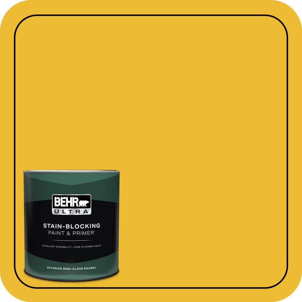 BEHR ULTRA 1 qt. #T11-11 Lizard Breath Semi-Gloss Enamel Exterior Paint & Primer