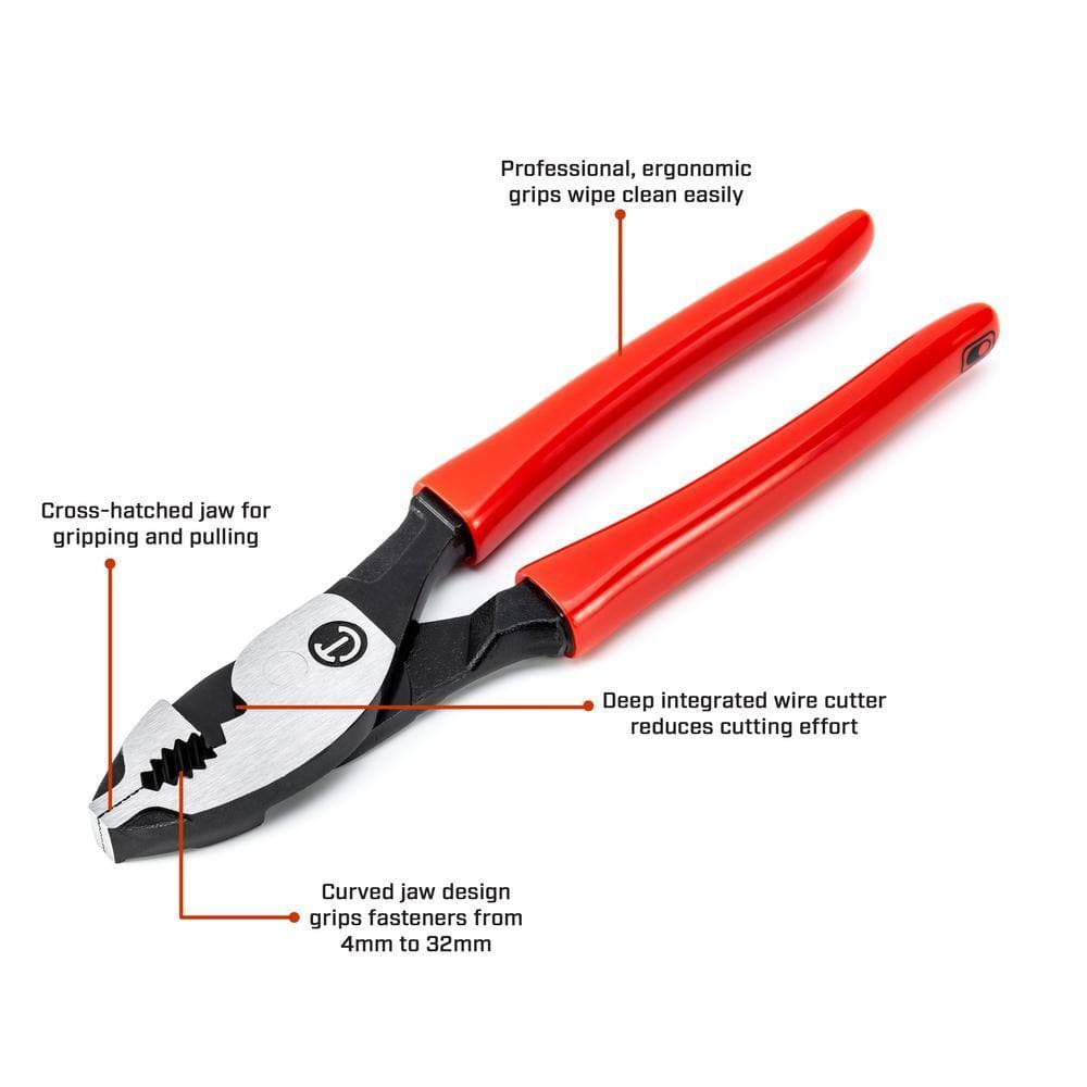 Crescent Z2 8 in. Slip Joint Pliers with Dipped Grips (2)