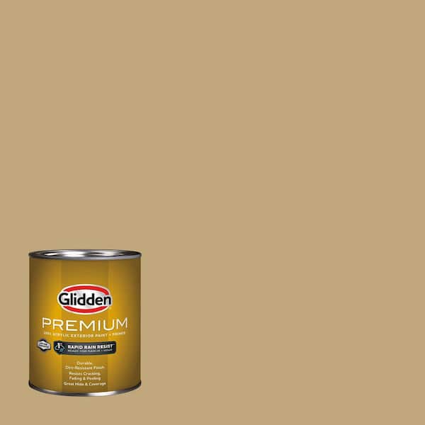 Glidden Premium 1 qt. PPG1093-5 Antiquity Satin Exterior Latex Paint (2)