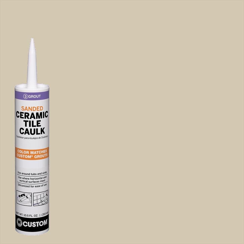 Custom Building Products Polyblend #382 Bone 10.5 oz. Sanded Ceramic Tile Caulk (2)
