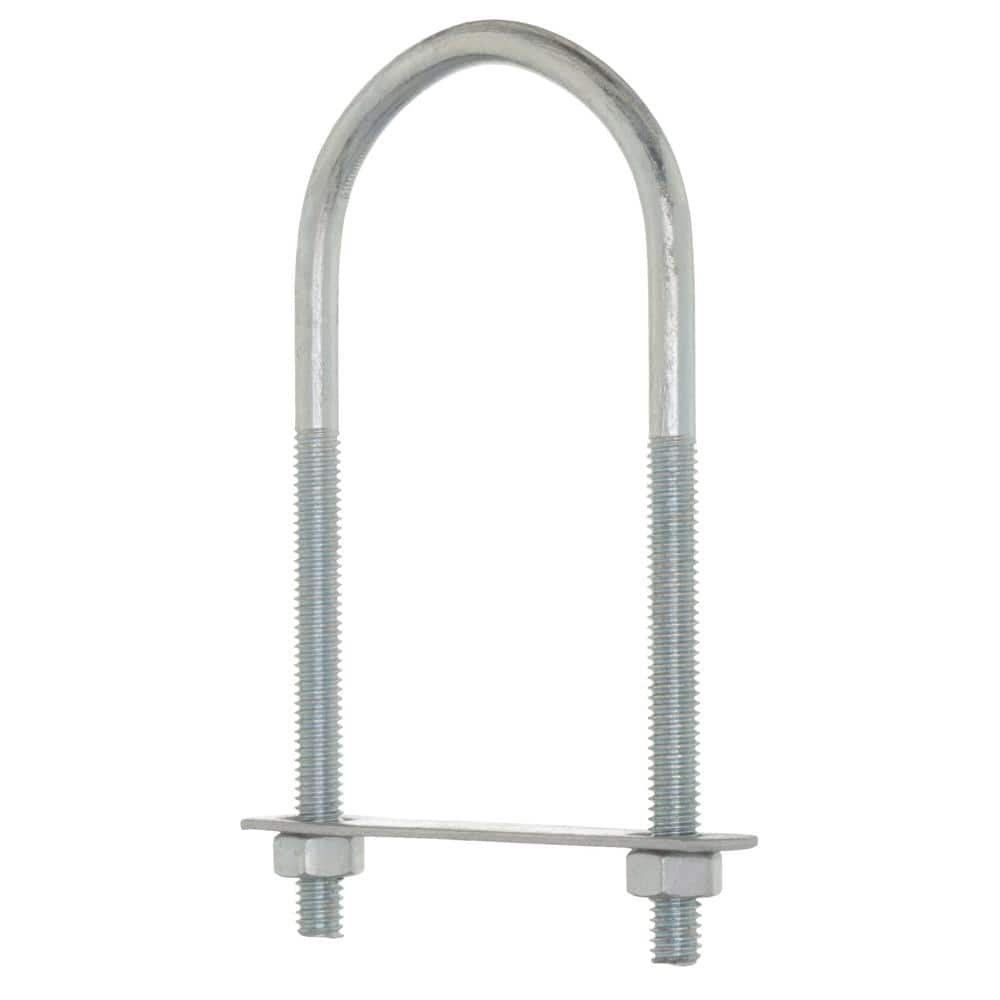 Everbilt 5/16 in. x 2-9/16 in. x 5-3/16 in. Coarse Zinc-Plated Steel U-Bolt with Nut and Strap (2)