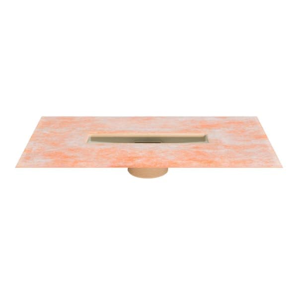 Schluter Kerdi-Line-Vario 2 in. Outlet Flange Line Drain Floor Installation Kit for Accessory