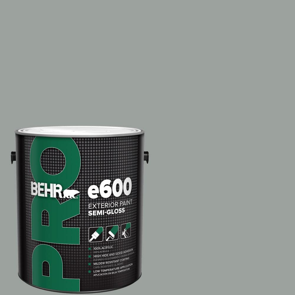 BEHR PRO 1 gal. #PPU11-16 Brampton Gray Semi-Gloss Exterior Paint