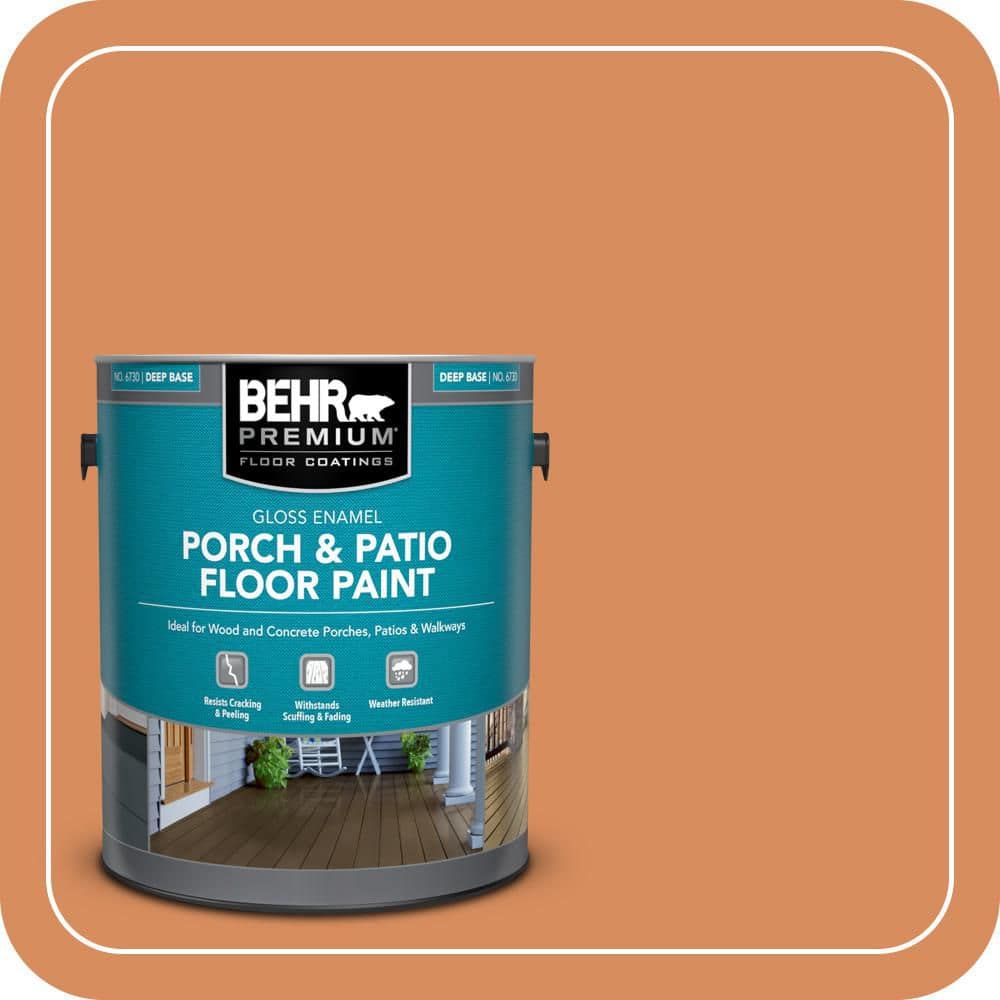 BEHR PREMIUM 1 gal. #M220-6A Blazing Autumn Gloss Enamel Interior/Exterior Porch and Patio Floor Paint