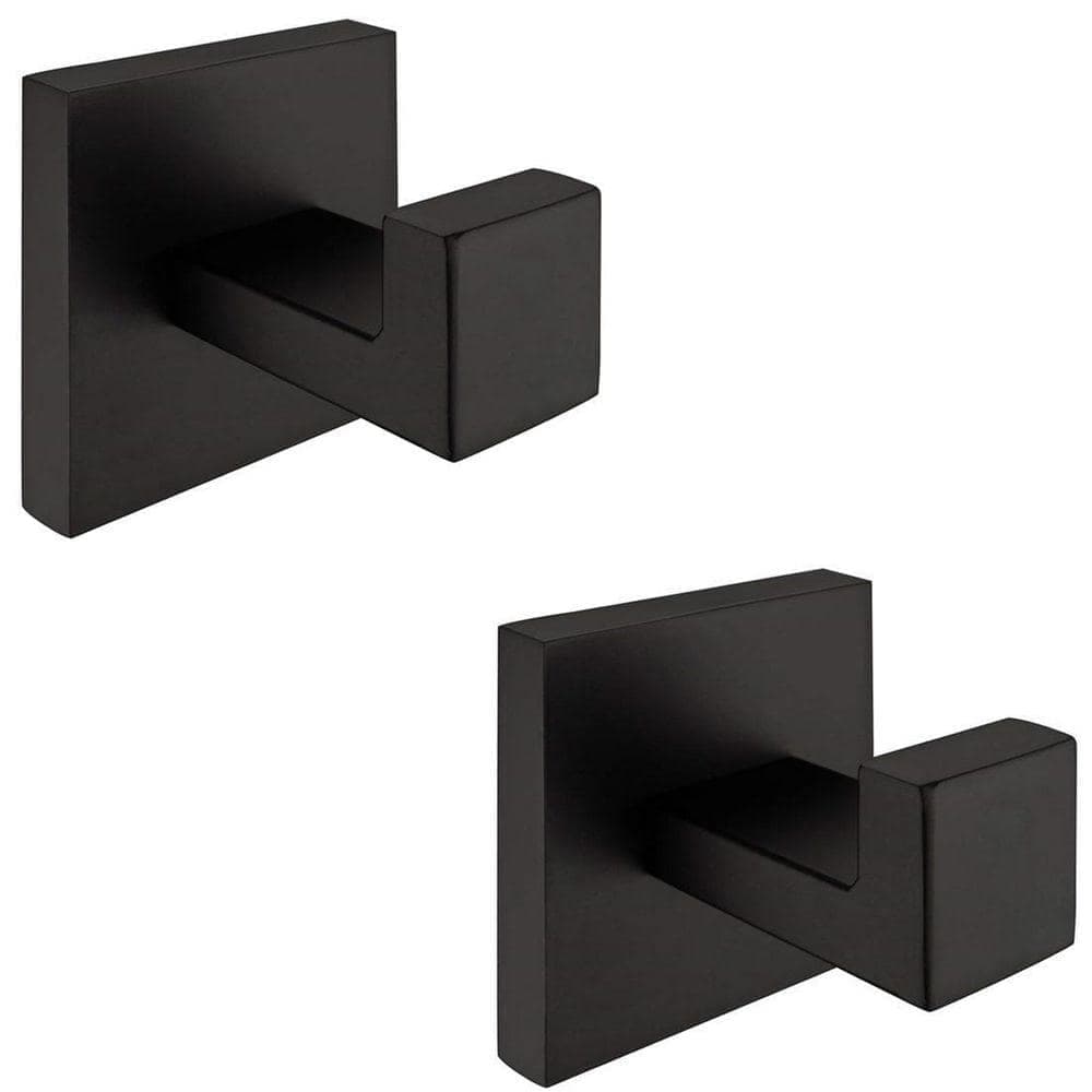 Dracelo Kitchen Bathroom Wall Hook, J-Hook, Robe/Towel Hook, 2.4 in Black (1)