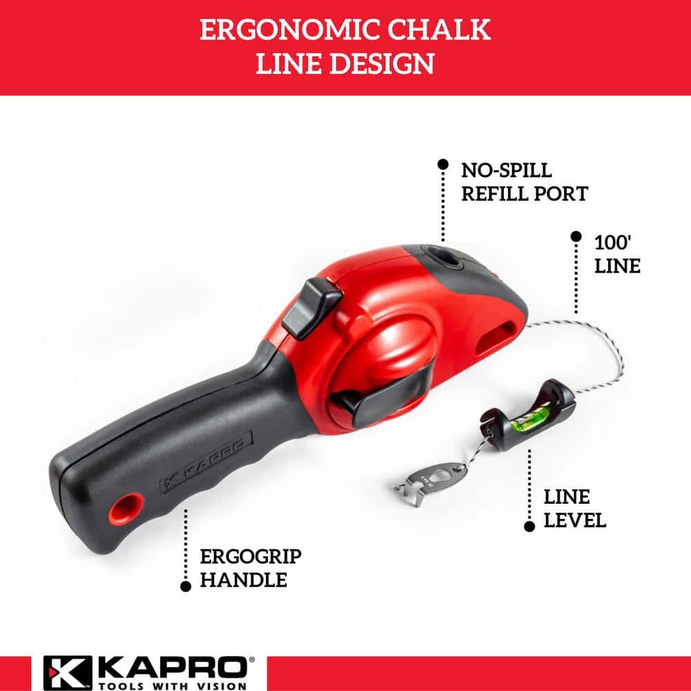 Kapro Sure Grip Chalk Line with Retractable Line Level (2)