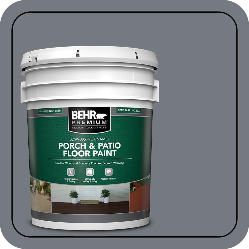 BEHR PREMIUM 5 gal. #PFC-83 Smokescreen Low-Lustre Enamel Interior/Exterior Porch and Patio Floor Paint