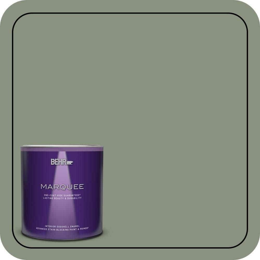BEHR PREMIUM PLUS #N390-5 Eucalyptus Wreath Enamel & Primer Color Sample (1)