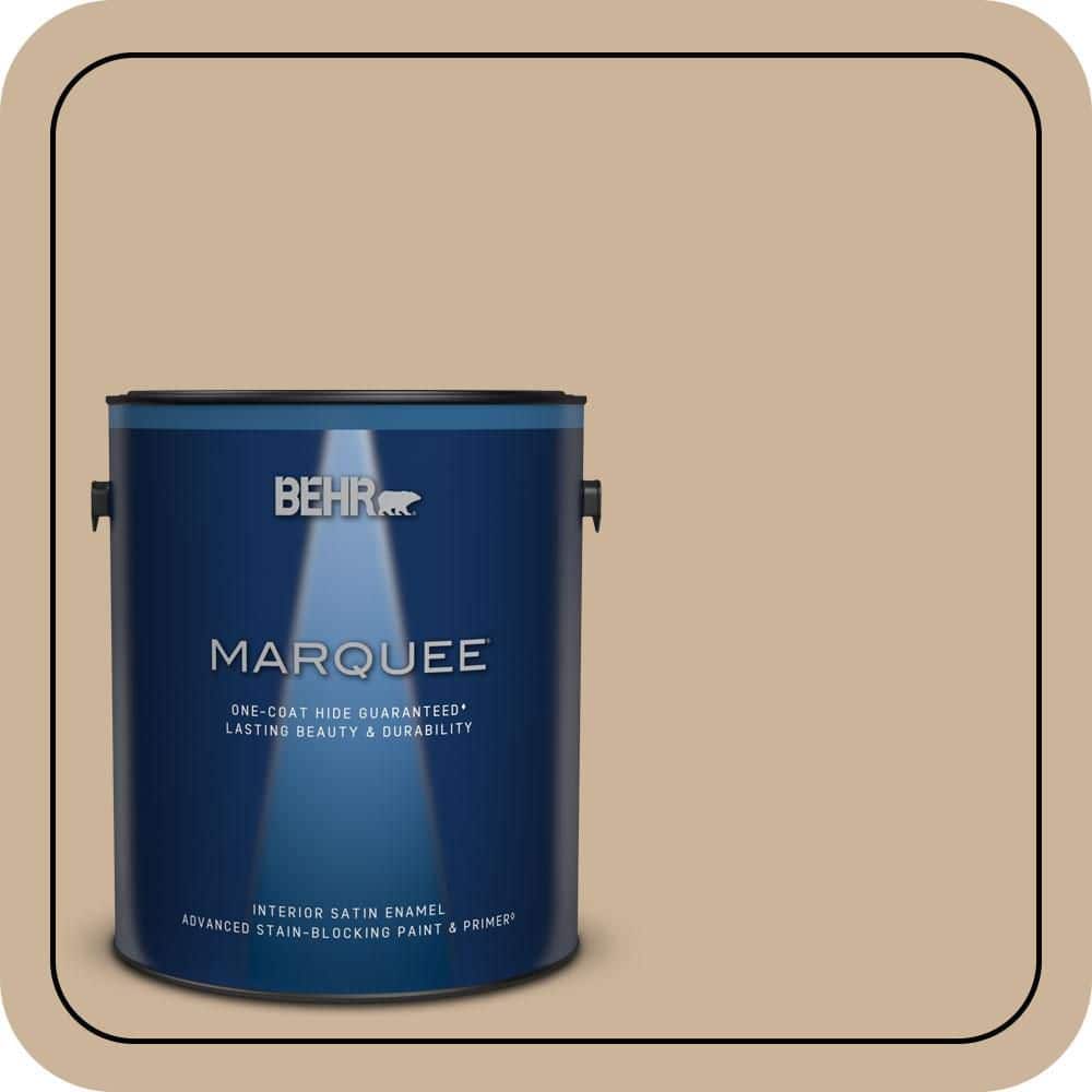 BEHR MARQUEE 1 gal. #T17-03 Sepia Filter Satin Enamel Interior Paint & Primer