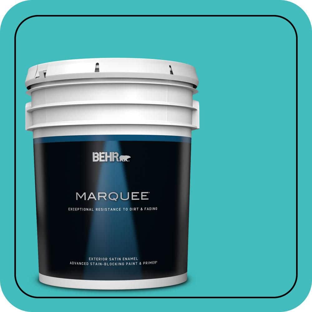 BEHR MARQUEE 5 gal. #P460-4 Lagoon Rock Satin Enamel Exterior Paint & Primer