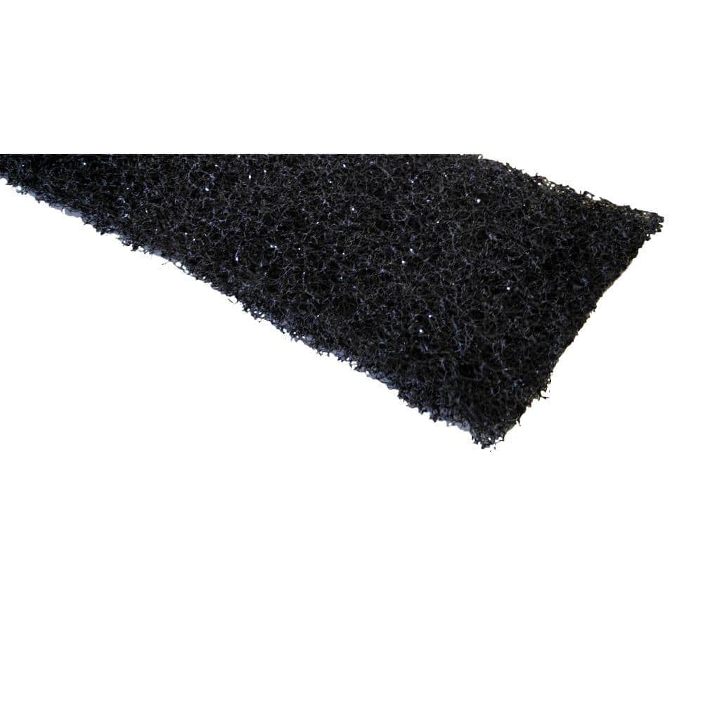 Leaf Shifter 4 ft. Black Fiber 5K Style Insert Gutter Guard (8-Box)