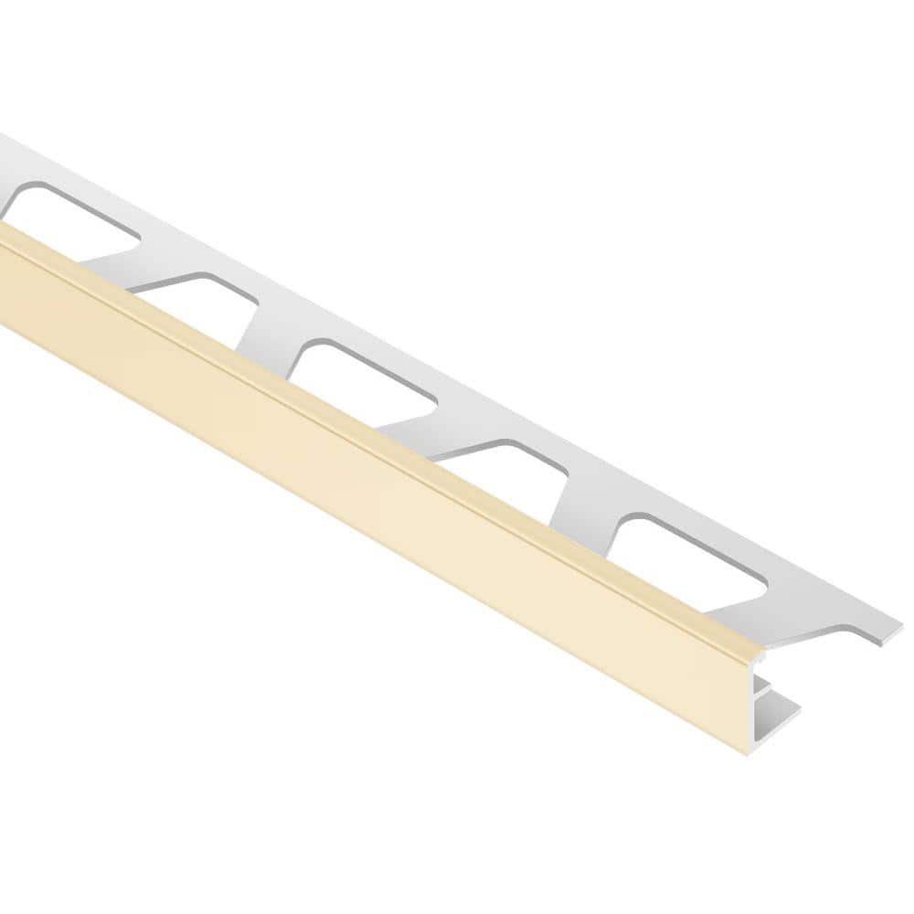 Schluter Jolly-P Sand Pebble . 5 in. x 98.5 in. PVC L-Angle Tile Edging Trim (2)