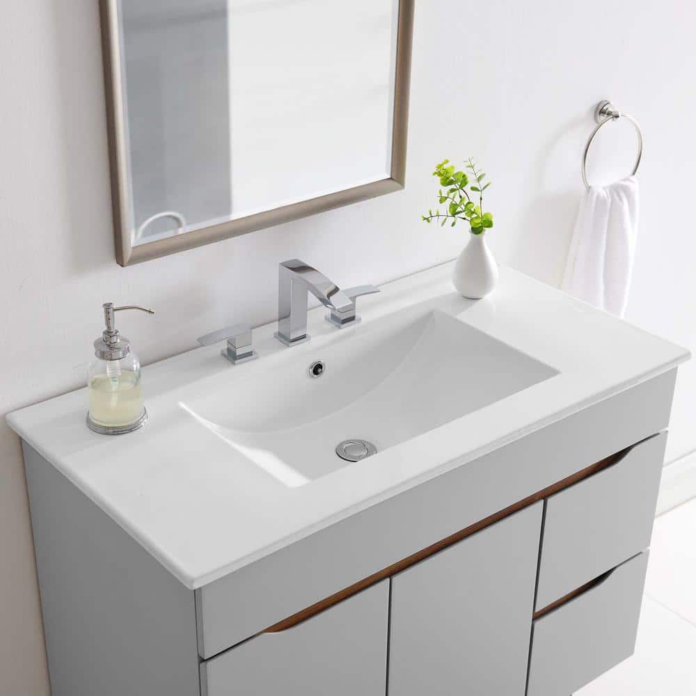 MODWAY Cayman 36 in. Bathroom Sink in White (1)