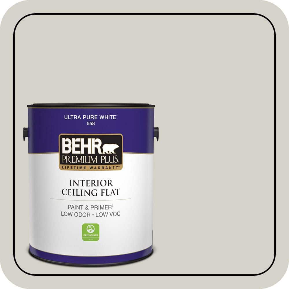 BEHR PREMIUM PLUS 1 gal. #N370-2 Eon Ceiling Flat Interior Paint & Primer (1)