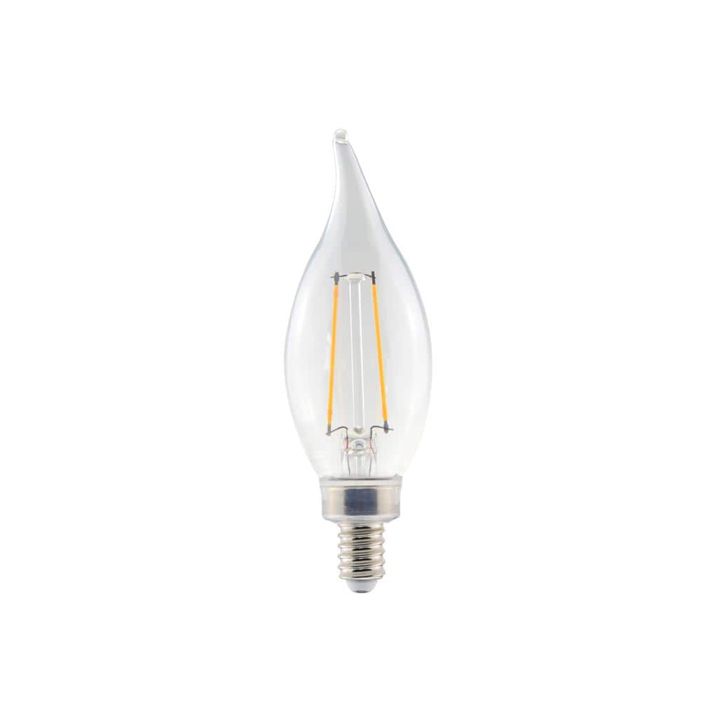 Unbranded 40-Watt Equivalent B11 Non-Dimmable CEC Clear Glass Filament Vintage Edison LED Light Bulb Soft White 2700K (8-Pack) (4)