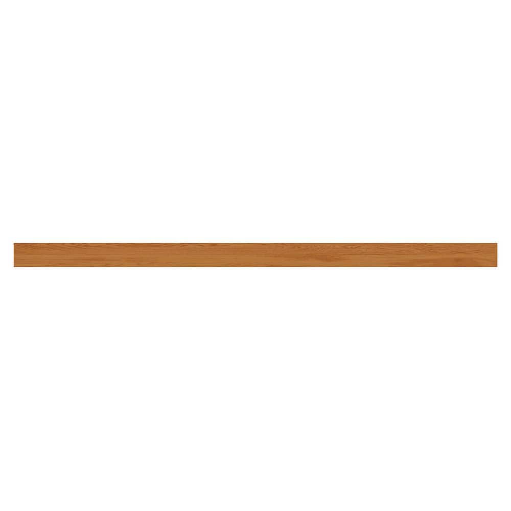 Hampton Bay Hampton 91.5 in. W x 0.204 in. D x 4.375 in. H Kitchen Cabinet Toe Kick in Medium Oak (2)
