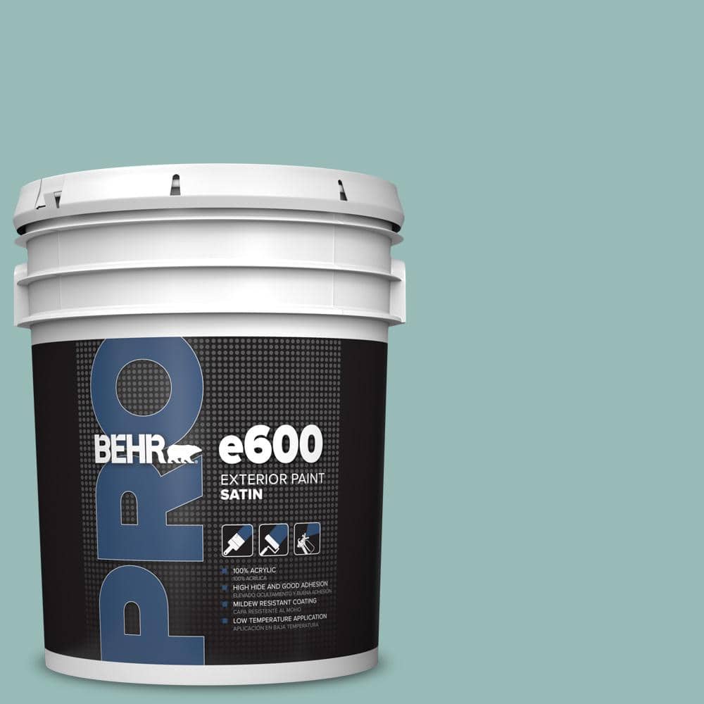 BEHR PRO 5 gal. #PPU12-06 Lap Pool Blue Satin Exterior Paint