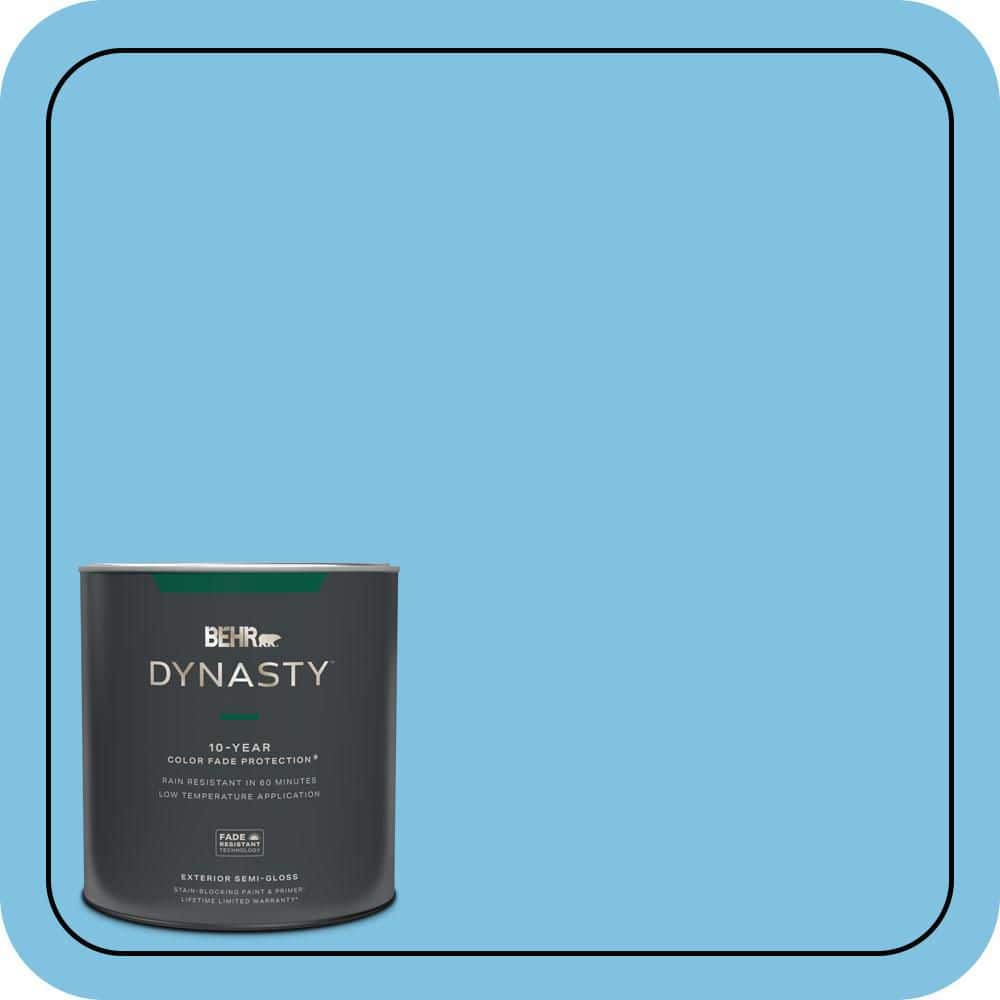 BEHR DYNASTY 1 qt. #540B-4 Horizon Haze Semi-Gloss Enamel Exterior Stain-Blocking Paint & Primer