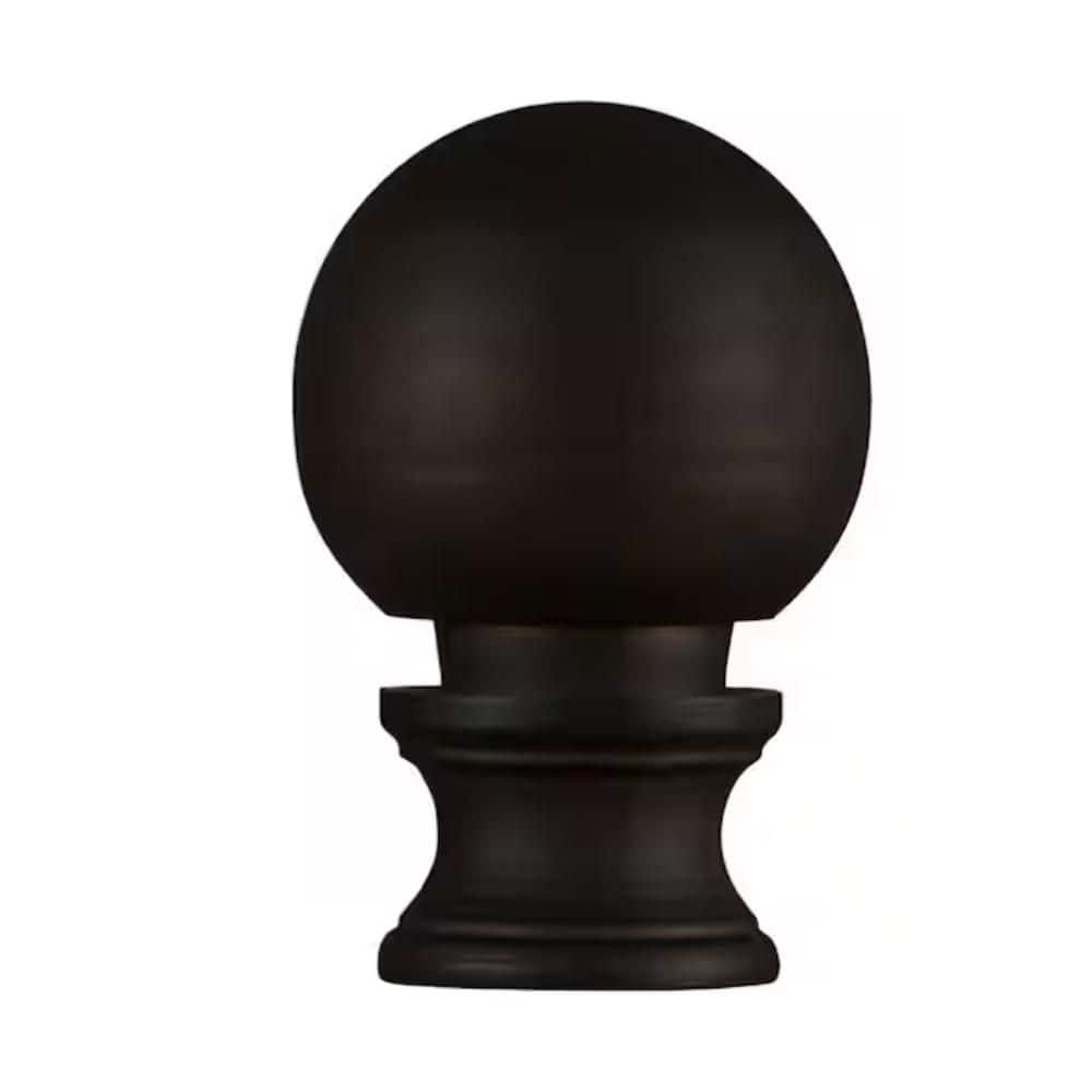 Bel Air Lighting 1.5 in. Oil Rubbed Bronze Knob Shaped Lamp Finial (2)