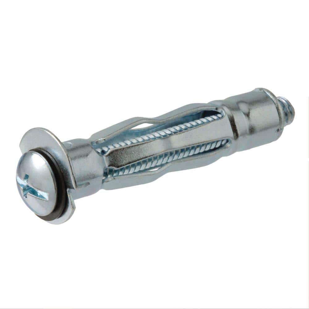 Everbilt 5-Pieces #6-32 x 1-1/2 in. Zinc-Plated Hollow Wall Anchor with Truss-Head Combo Drive Screw (1)