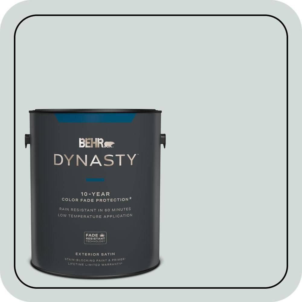 BEHR DYNASTY 1 gal. #PPU12-13 Urban Mist Satin Enamel Exterior Stain-Blocking Paint & Primer