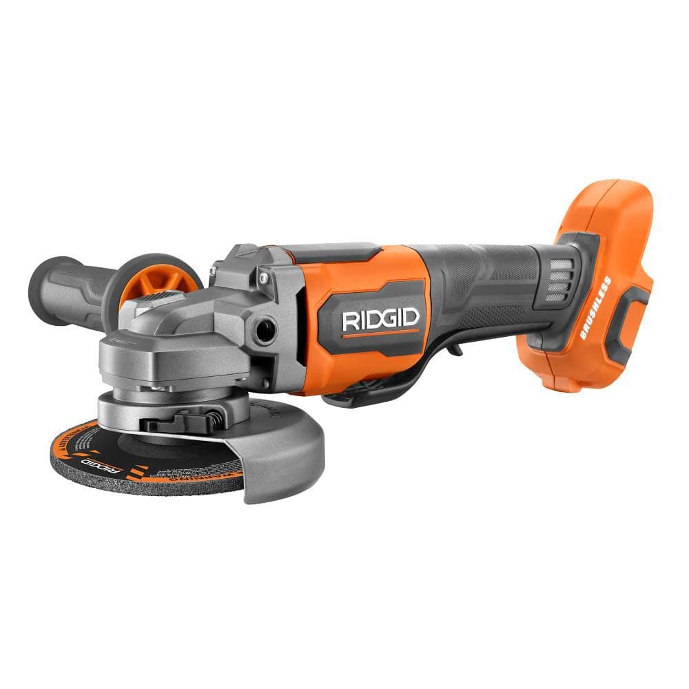 RIDGID 18V Brushless Cordless 4-1/2 in. Switch Angle Grinder