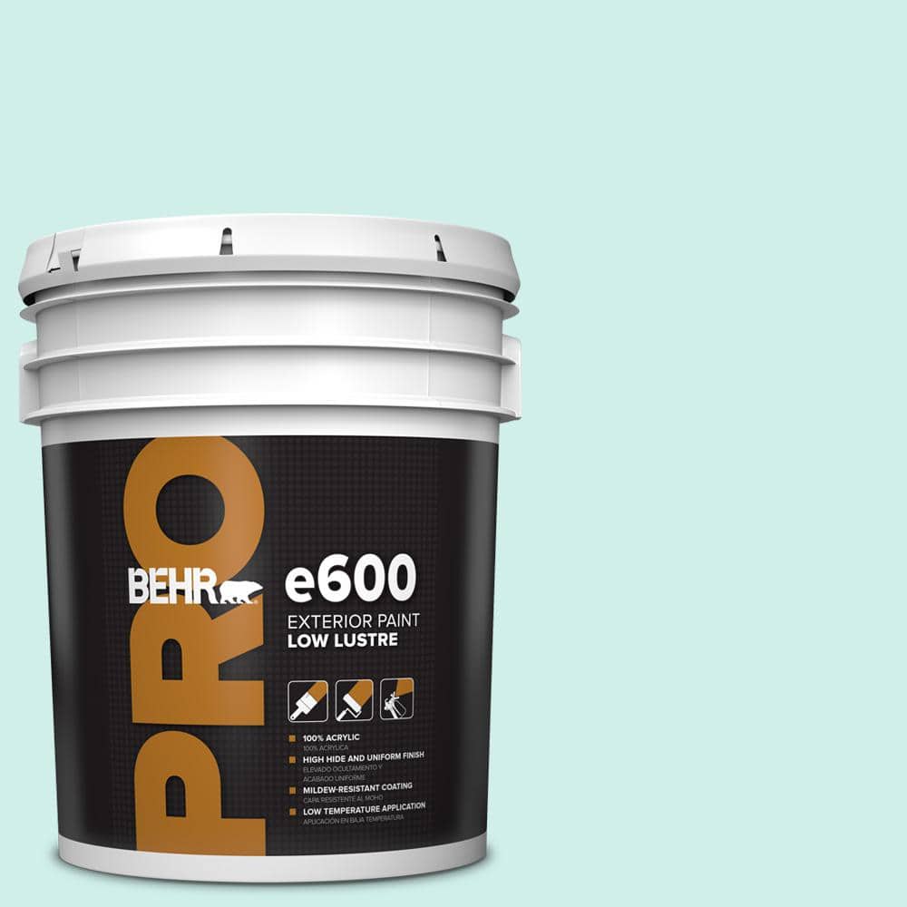 BEHR PRO 5 gal. #490A-1 Teal Ice Low Luster Exterior Paint