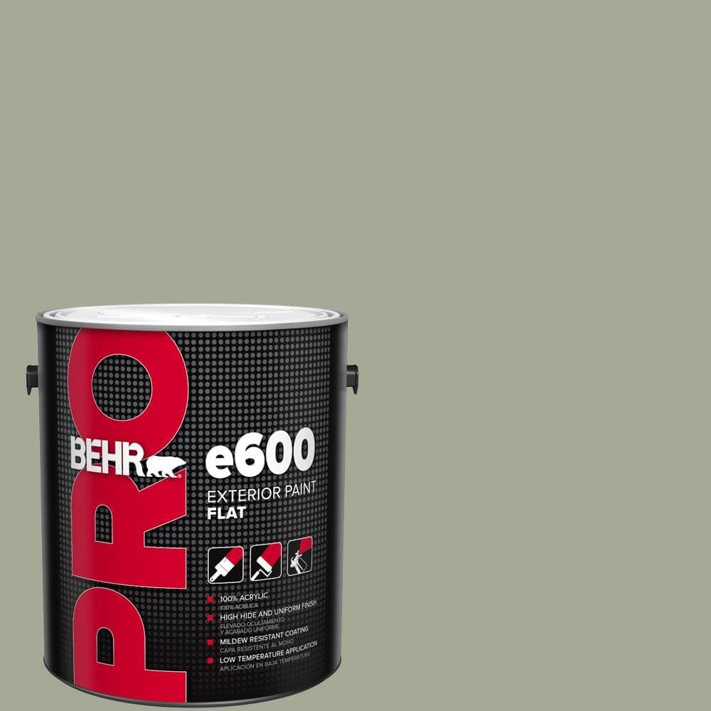 BEHR PRO 1 gal. #PPU10-16 Simply Sage Flat Exterior Paint