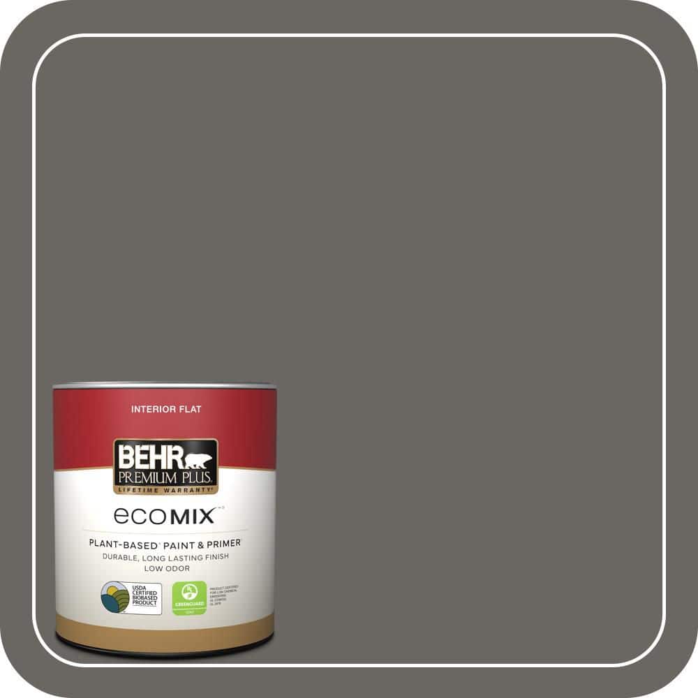 BEHR PREMIUM PLUS #PPU24-03 Chinchilla Flat EcoMix Plant-Based & Primer (1)