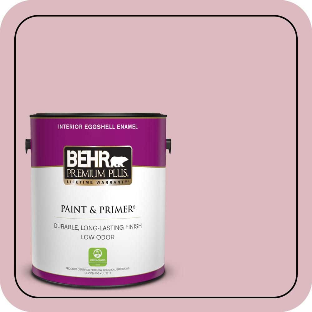 BEHR PREMIUM PLUS 1 gal. #S130-2 Shy Smile Eggshell Enamel Low Odor Interior Paint & Primer