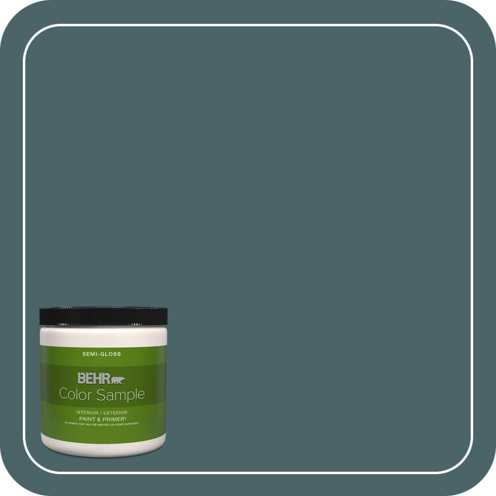 BEHR PREMIUM PLUS 8 oz. #MQ6-02 Walk Me Home Semi-Gloss Interior/Exterior Paint & Primer Color Sample
