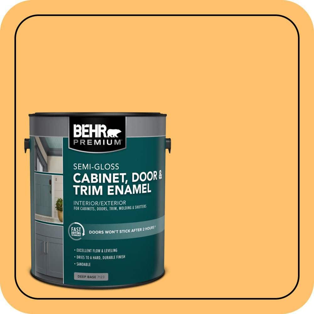 BEHR PREMIUM 1 gal. #P250-5 Solar Storm Semi-Gloss Enamel Interior/Exterior Cabinet, Door & Trim Paint