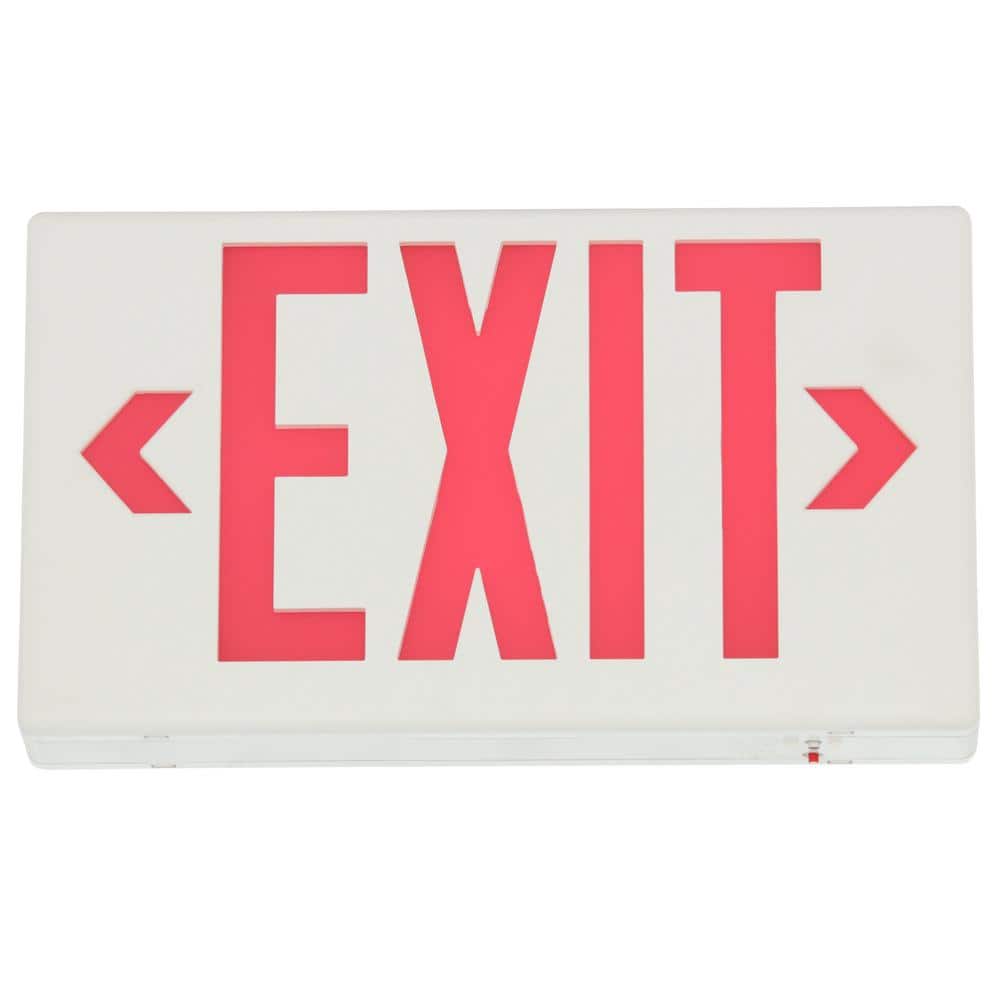 Sure-Lites LPX 1.09 Watt White Integrated LED Exit Sign, Self-Powered (3)