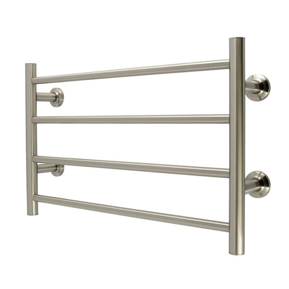 Kingston Brass Palatine 4-Bar Freestanding Towel Rack in Brushed Nickel