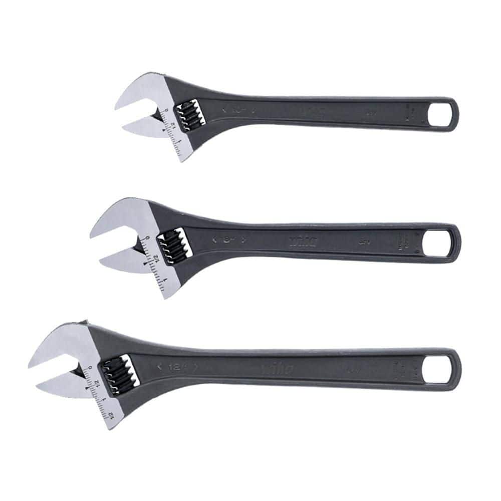 Wiha Adjustable Wrench Set (3-Piece) (1)