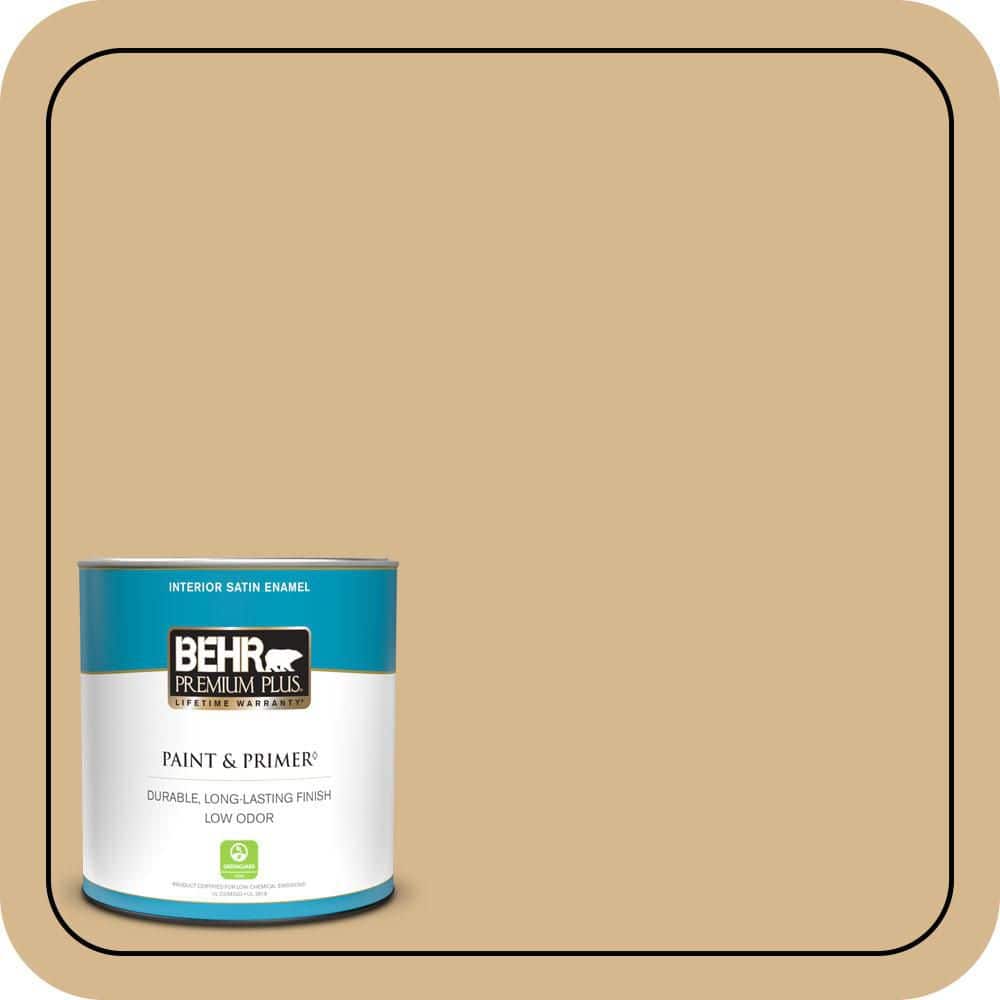 BEHR PREMIUM PLUS #BXC-34 Mineral Yellow Enamel Low Odor & Primer (1)