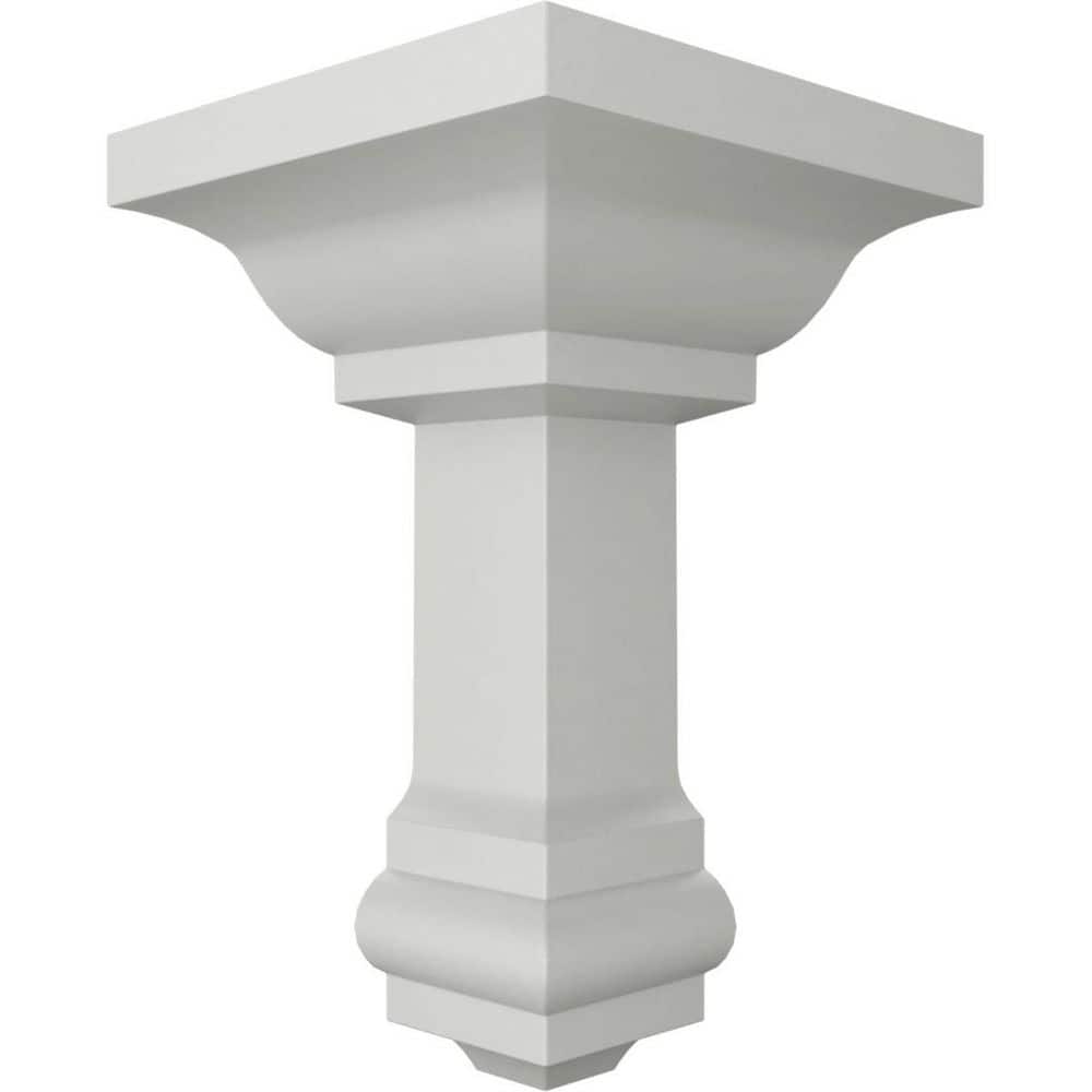 Ekena Millwork 2-1/4 in. x 2-1/4 in. x 4 in. Urethane Outside Corner Moulding (Matches Moulding MLD04X02X04HO) (3)