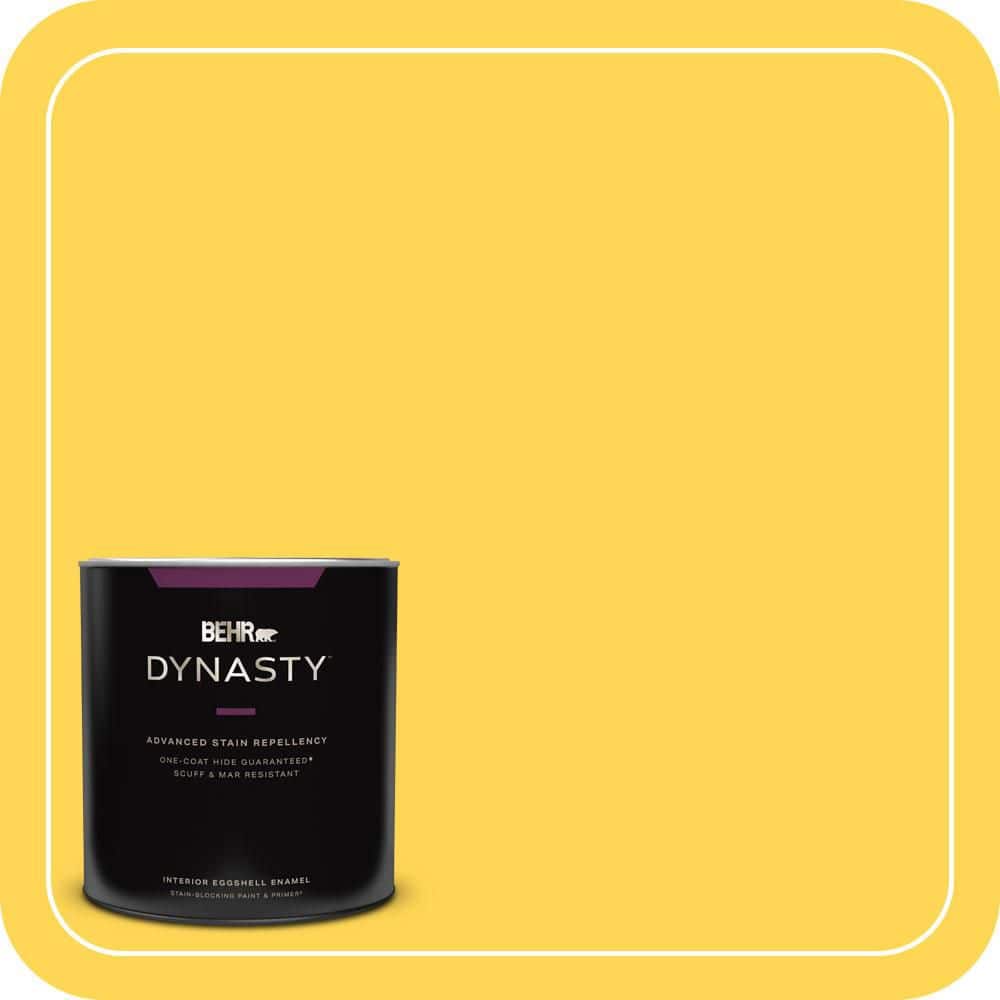 BEHR DYNASTY 1 qt. #P300-6 Buzz-in Eggshell Enamel Interior Stain-Blocking Paint and Primer