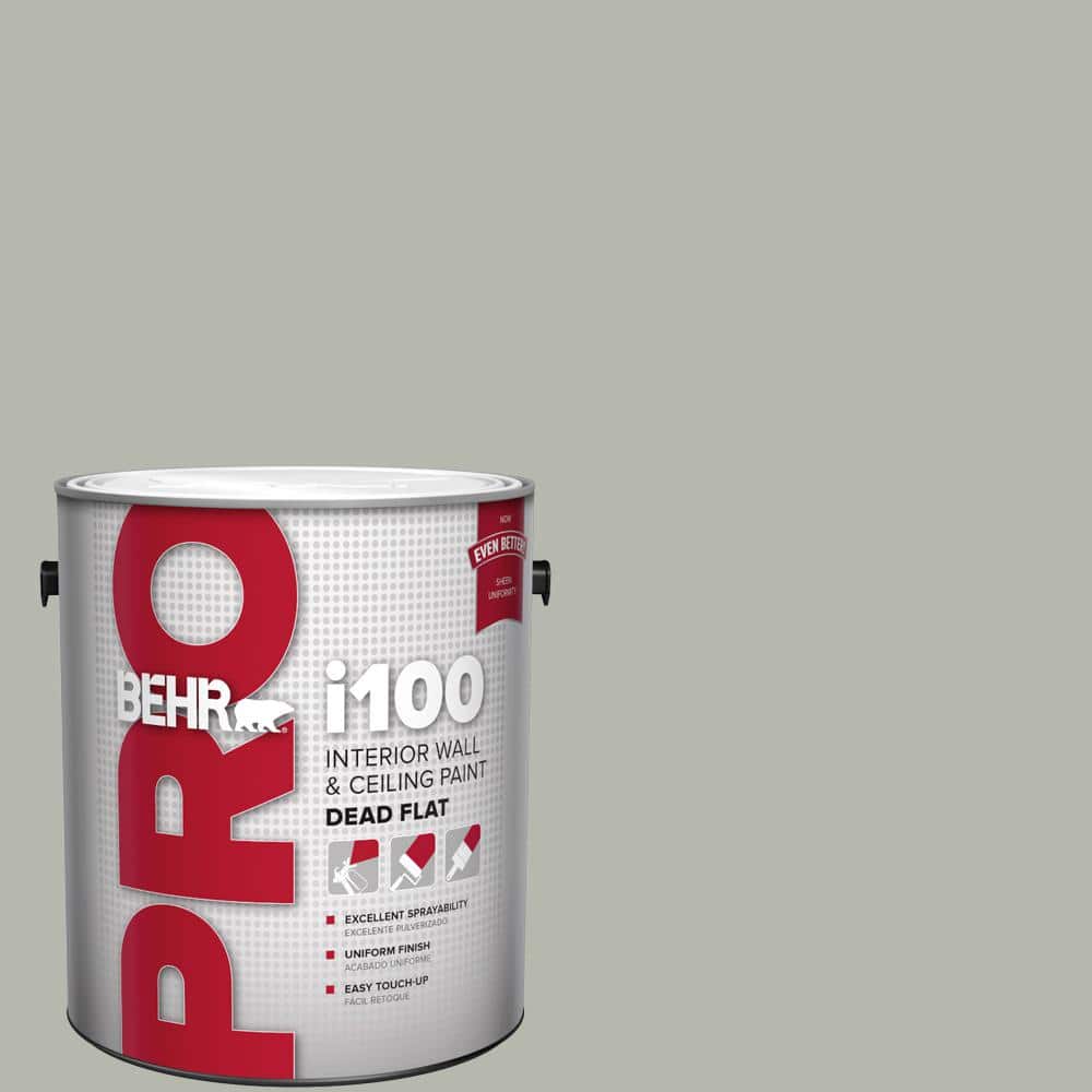BEHR PRO 1 gal. #ECC-27-2 Stone Mill Dead Flat Interior Paint